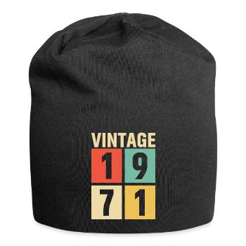 cadeau anniversaire homme amie femme original 1971 - Bonnet en jersey - noir - Devant