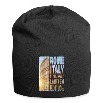 Rome Rome Italy City Skyline Home Love - Jersey Beanie - black - Front
