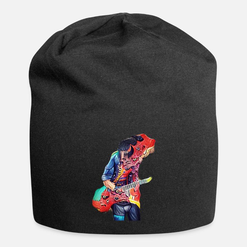 Demon Gitarrist - Jersey-Beanie - Schwarz