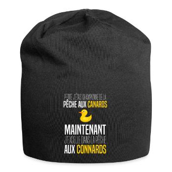 Féminisme humour girl power couple célibataire - Bonnet en jersey - noir - Devant
