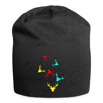 Deer Deer icon - Jersey Beanie - black - Front
