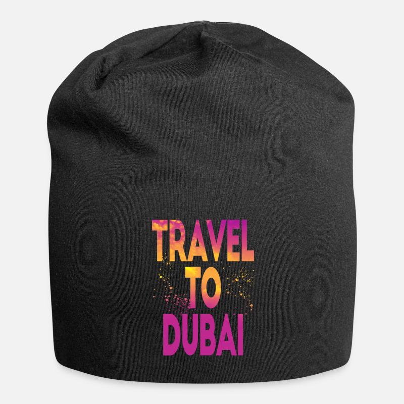 Voyage à Dubaï - Bonnet en jersey - noir