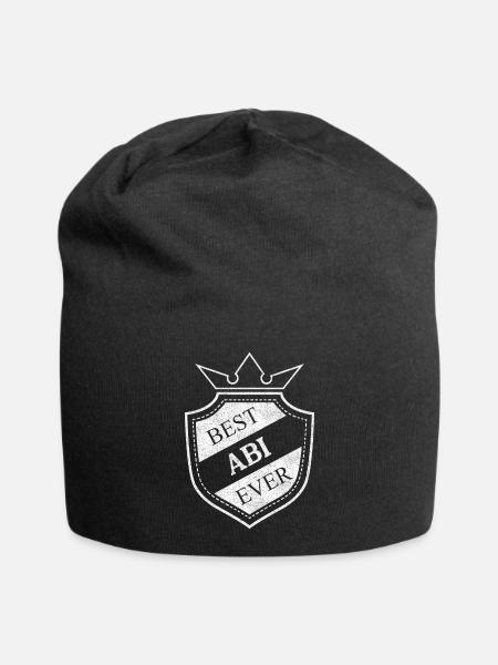 Abi - Jersey-Beanie - Schwarz