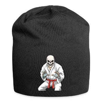 Jiu Jitsu Skeleton - Brasilianisches Jiu Jitsu und - Jersey-Beanie - Schwarz - Vorne
