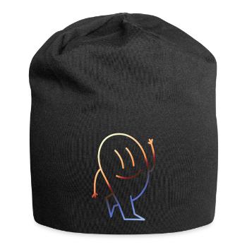 Lustige Bilder Retro Vintage - Jersey-Beanie - Schwarz - Vorne