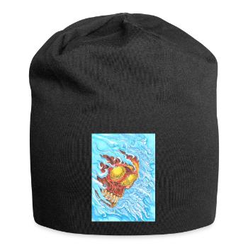 Sinking skull - Jersey Beanie - black - Front
