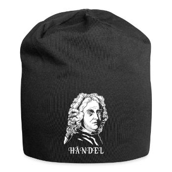 Georg F. Händel Pianist Komponist klassische Musik - Jersey-Beanie - Schwarz - Vorne