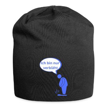 verbläht - Jersey-Beanie - Schwarz - Vorne