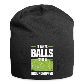Idée cadeau de nettoyage | Stade de football Sports - Bonnet en jersey - noir - Devant