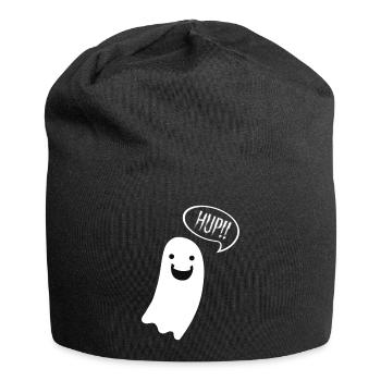 Geist Ghost Boo Hup Halloween - Jersey-Beanie - Schwarz - Vorne