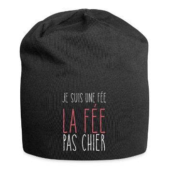 Je Suis Une Fée La Fée Pas Chier - Bonnet en jersey - noir - Devant