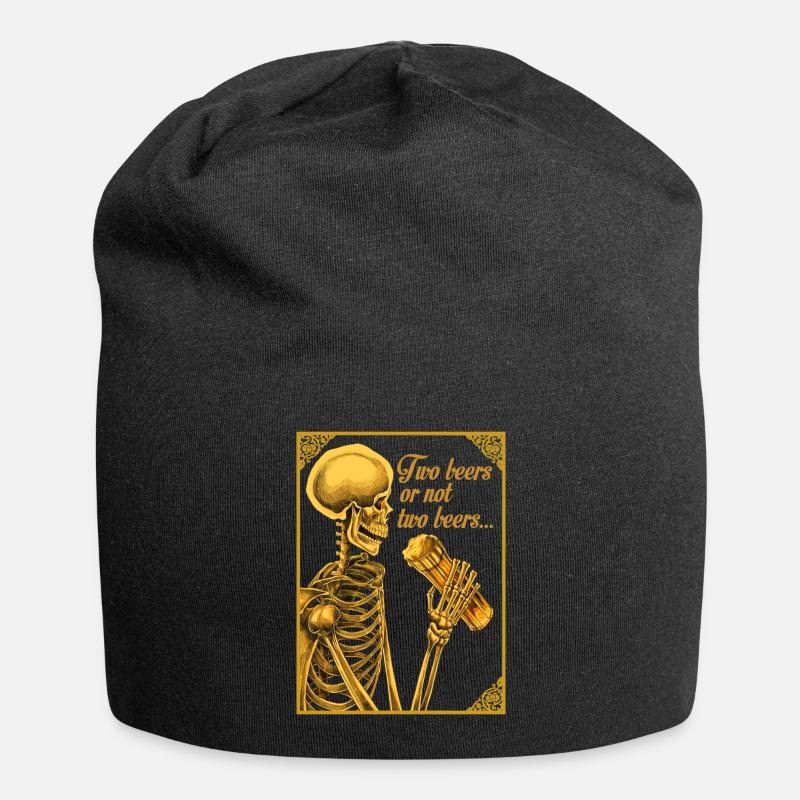 ZWEI BIERE ODER NICHT ZWEI BIERE - Jersey-Beanie - Schwarz