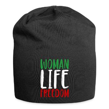 Femme Vie Liberté Femmes Femmes Droits des femmes Iran - Bonnet en jersey - noir - Devant