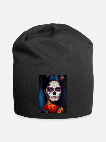 Dia de los muertos, Day of death - Jersey Beanie - black