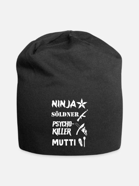 Ninja Söldner - Jersey-Beanie - Schwarz