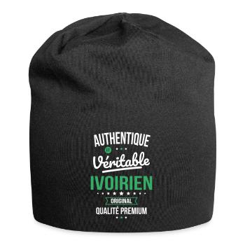 Authentique et véritable Ivoirien - Original - Bonnet en jersey - noir - Devant