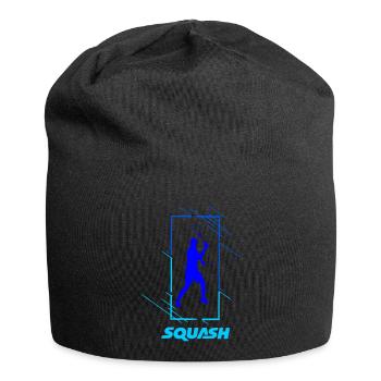 Quetschen - Jersey-Beanie - Schwarz - Vorne