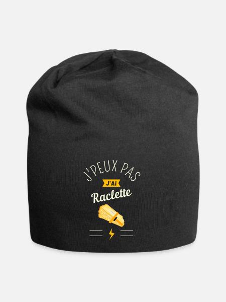 J Peux Pas J Ai Raclette - Bonnet en jersey - noir