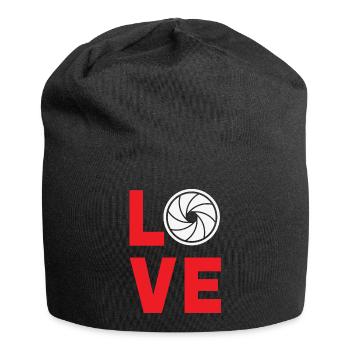 love - Jersey-Beanie - Schwarz - Vorne