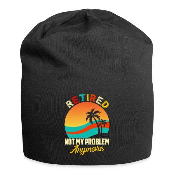 Locataire drôle de dicton, plus mon problème - Bonnet en jersey - noir - Devant