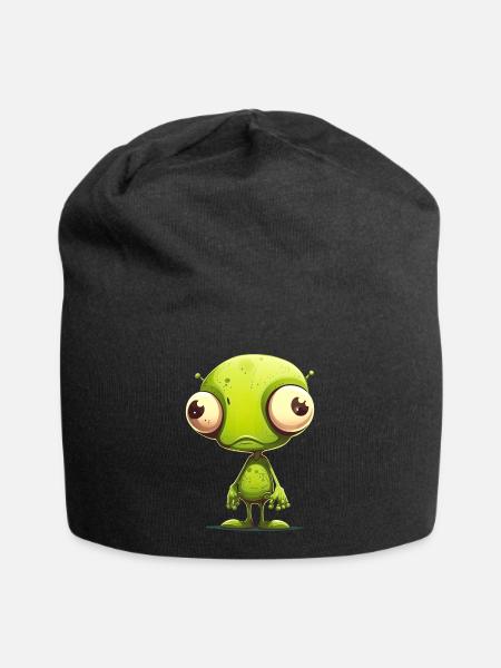 Alien - Jersey-Beanie - Schwarz