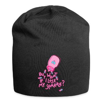 what if i lose my sparkle Spruch mental health - Jersey-Beanie - Schwarz - Vorne