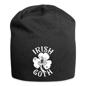 Irish Goth St Patrick's Day - Bonnet en jersey - noir - Devant
