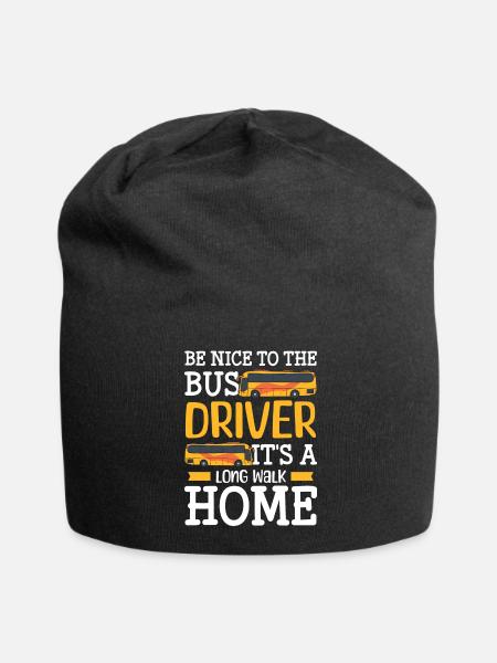 Fahrer Busfahrerin Reisebus - Jersey-Beanie - Schwarz