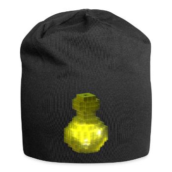 T-shirt Jaune Ensoleillé Bouteille de Potion Sorcière Gothique - Bonnet en jersey - noir - Devant