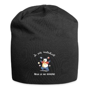 Je suis maladroit - Bonnet en jersey - noir - Devant