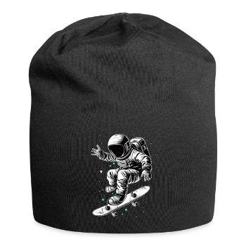 Skater Astronaut - Jersey Beanie - black - Front