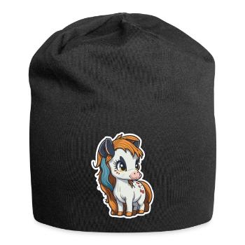 Stutfohlen Pony 3 - Jersey-Beanie - Schwarz - Vorne
