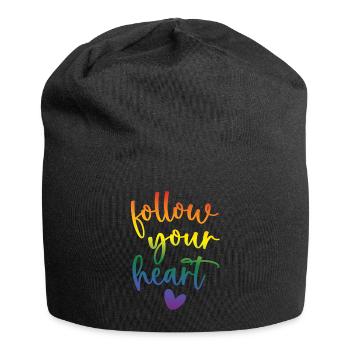 Pride Month - Follow Your Heart - Jersey Beanie - black - Front