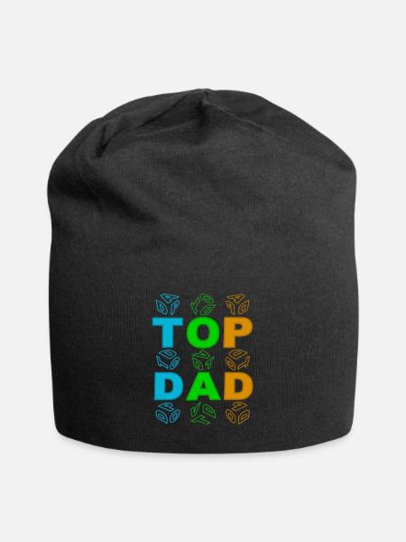 top dad colourful - Jersey-Beanie - Schwarz
