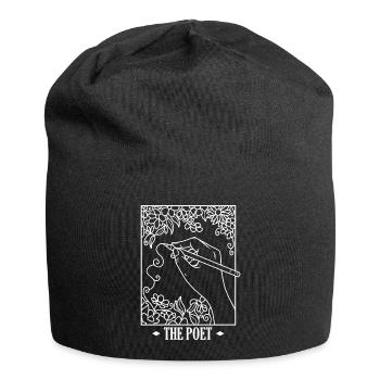 Poet Poetry Poet Poetry I Gift - Jersey Beanie - black - Front