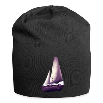 Voilier Voilier Voilier Voilier Marin - Bonnet en jersey - noir - Devant