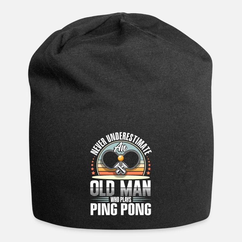 Ping-pong - Bonnet en jersey - noir