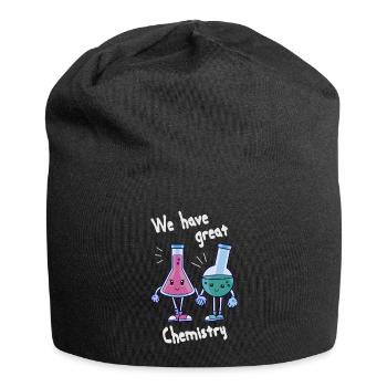 Nous avons une grande alchimie - Flacons en verre amoureux - Bonnet en jersey - noir - Devant
