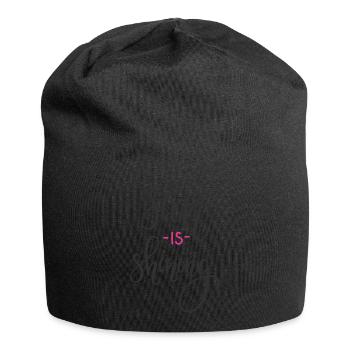 Sommer - Jersey-Beanie - Schwarz - Vorne