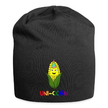 Uni-corn Bauer - Jersey-Beanie - Schwarz - Vorne