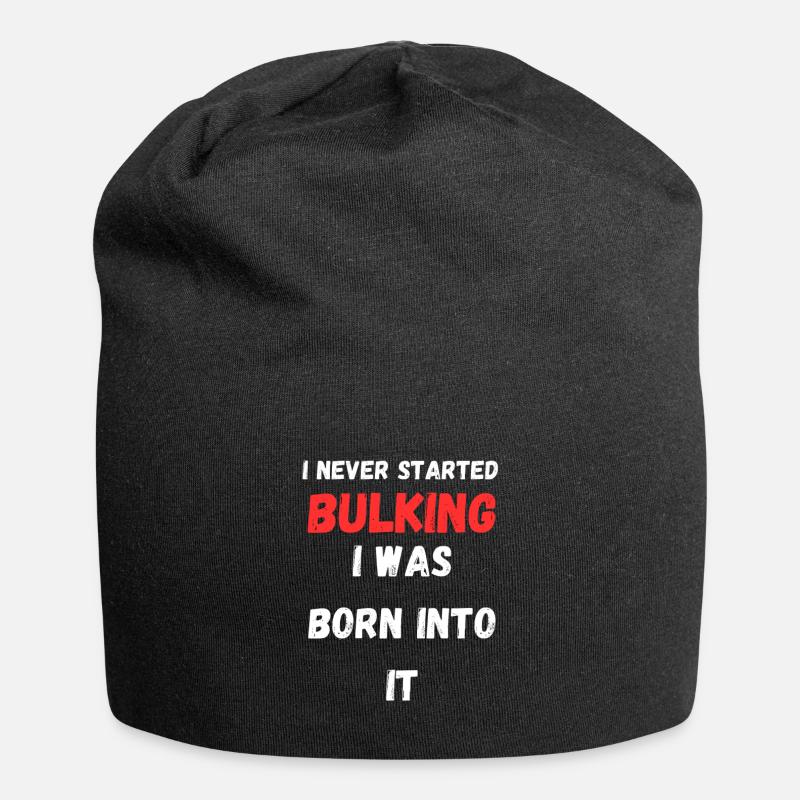 I Am Bulking - Jersey Beanie - black