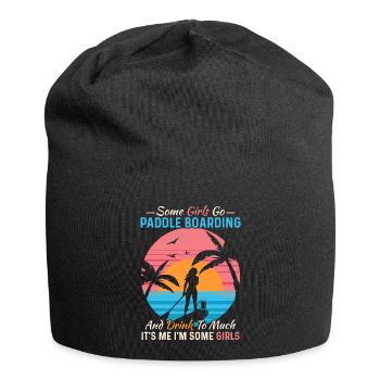Some Girls Go Paddle Boarding Stand Up Paddling Bo - Jersey-Beanie - Schwarz - Vorne