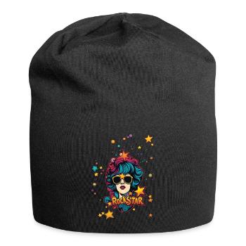 Rock´n´Roll - Jersey-Beanie - Schwarz - Vorne