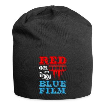 Film rouge ou bleu - Bonnet en jersey - noir - Devant