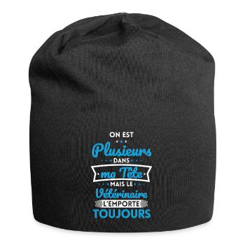 Plusieurs dans tête le Vétérinaire l'emporte - Bonnet en jersey - noir - Devant