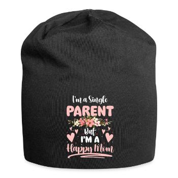 Elternteil Single - Jersey-Beanie - Schwarz - Vorne