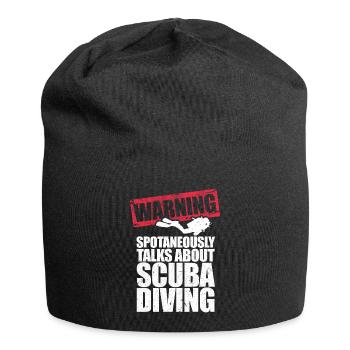 Warning Spontaneously Talks About Scuba Diving - Jersey-Beanie - Schwarz - Vorne
