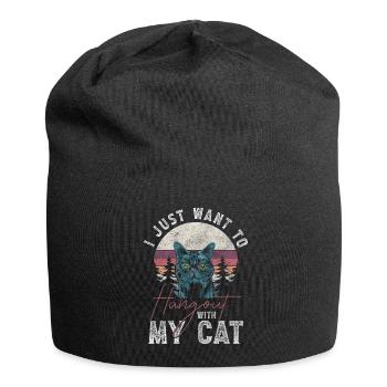 Cats, House Cat, Wild Cat, Cat Hair - Jersey Beanie - black - Front