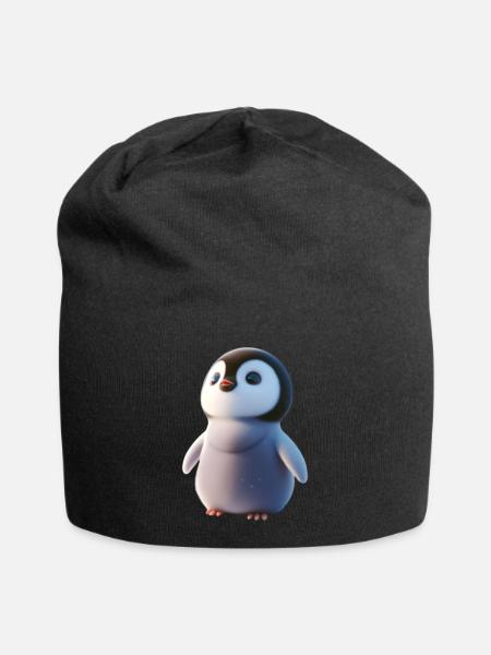 Penguin - Jersey Beanie - black