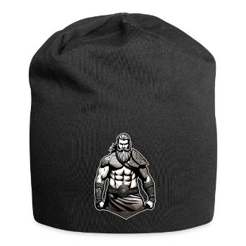 Proud Viking Warrior Germanic - Jersey Beanie - black - Front